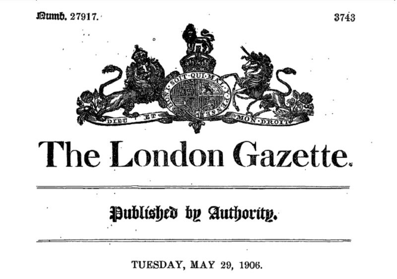 Gazette Issue 27917