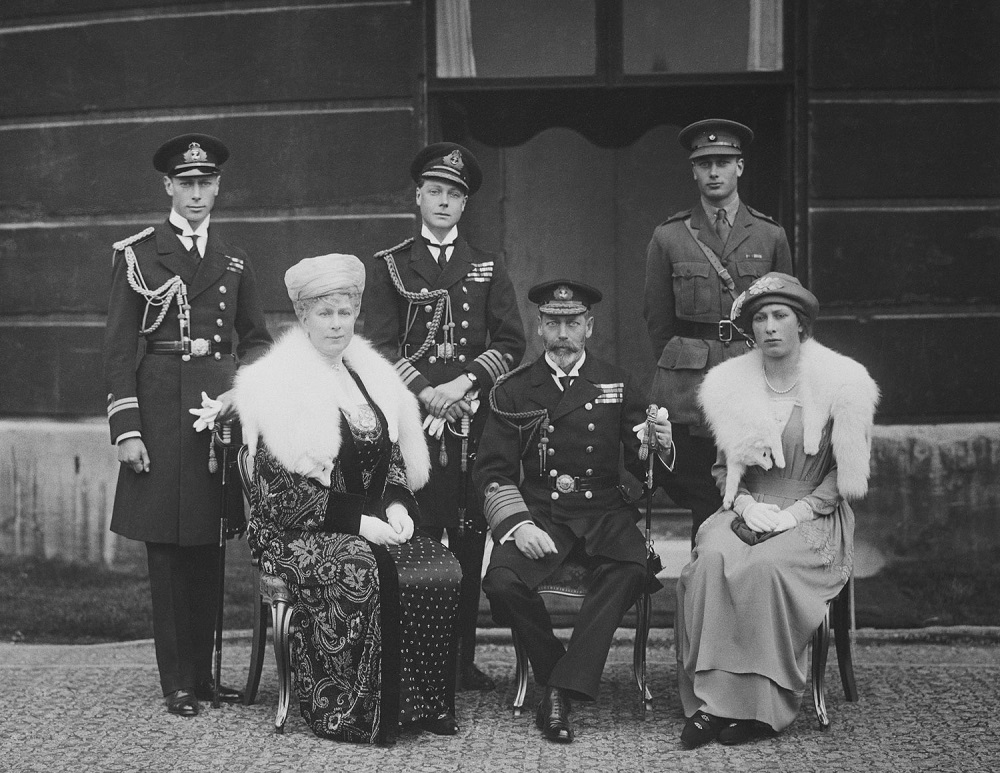Photograph of George v, Queen Mary, Albert, Henry, Edward and Mary by Vandyk