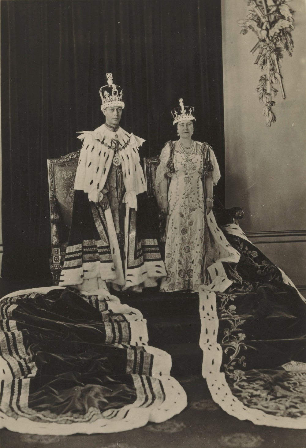King George VI and Queen Elizabeth coronation