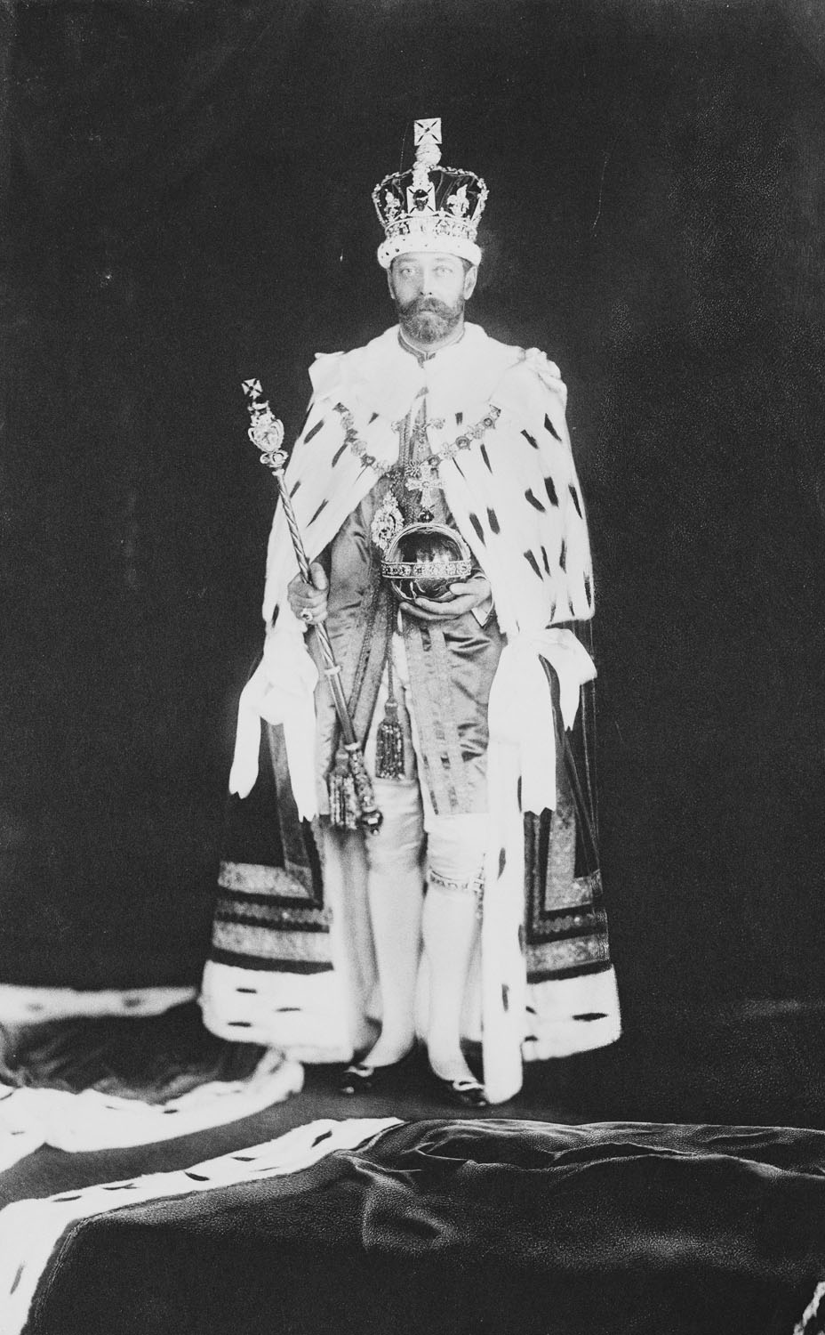 Photograph of King George V at his coronation