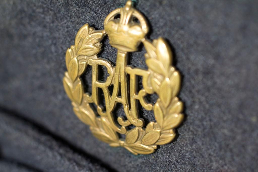 RAF badge on beret