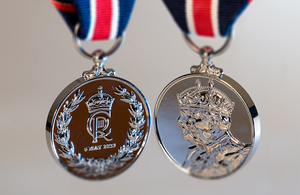 Coronation Medal for King Charles III and Queen Consort 2023