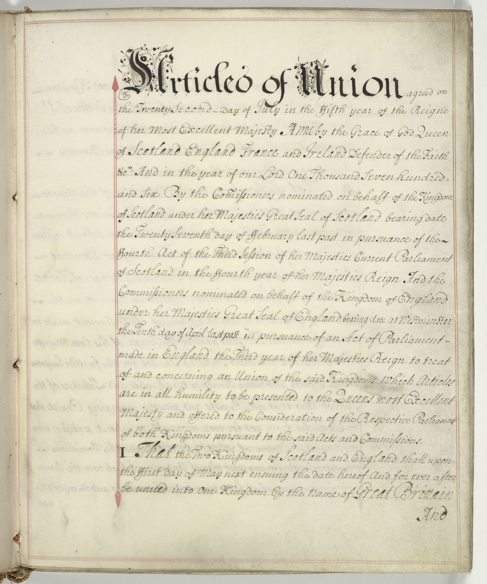 Article of Union Treaty 1706