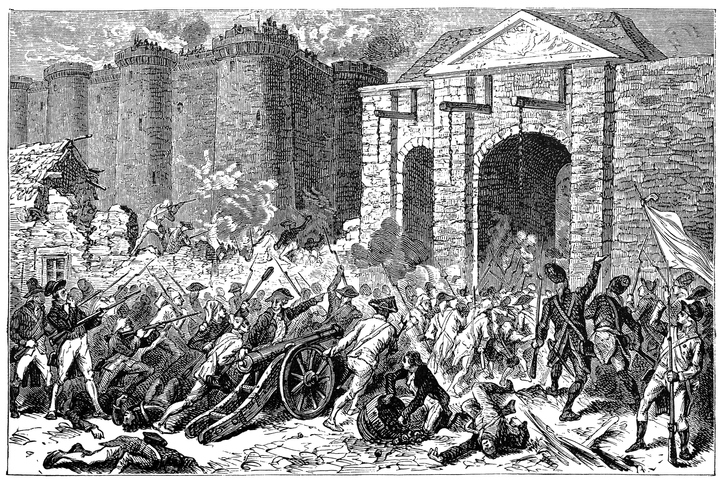 Storming Bastille Day French Revolution