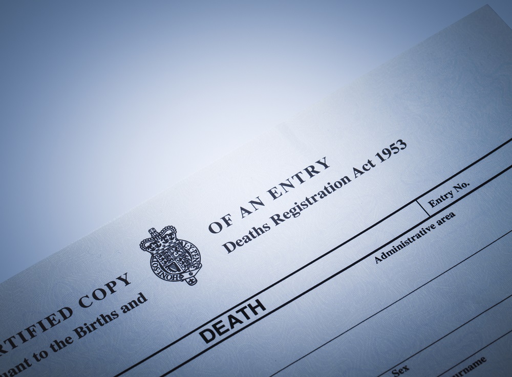 Death Certifcate UK