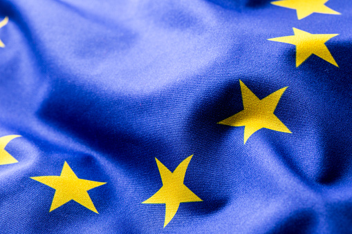 European Union Flag Close Up