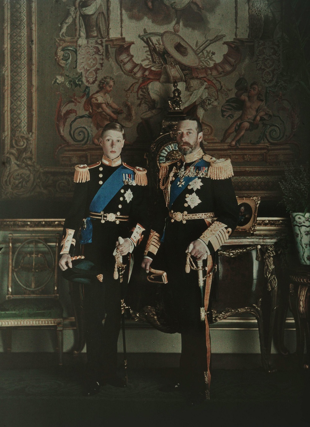 Photograph of George V and Prince of Wales by Desboutin