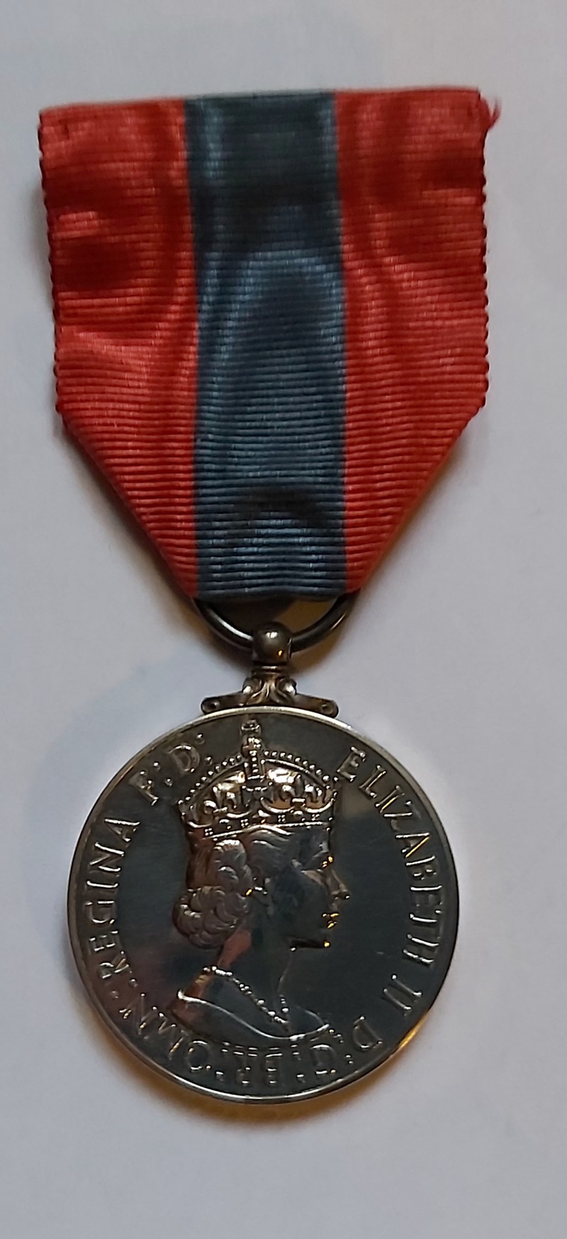 Imperial Service Medal Obverse Queen Elizabeth II