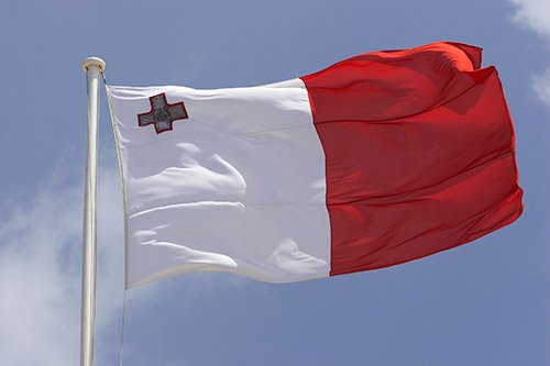 Maltese Flag George Cross