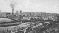 Coal Mines Black and White Photo