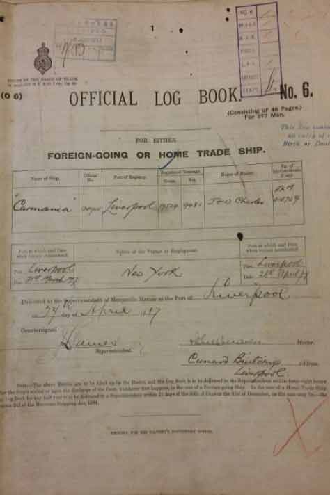 The National Archives Ships Logs