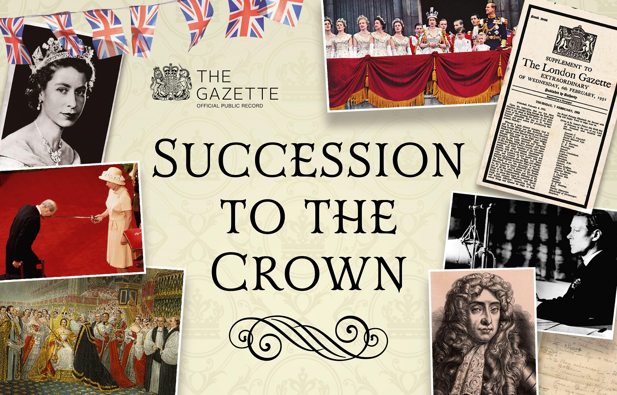 The Gazette Succession to the Crown series banner