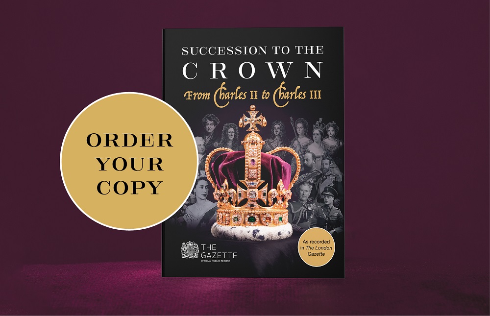 Succession to the Crown paperback preorder banner